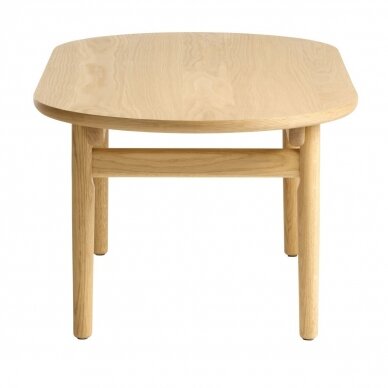 Kavos staliukas, ąžuolo masyvo/faneruotės, 45x130x70 cm 2