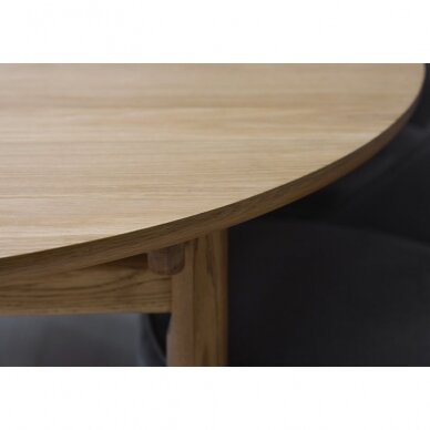 Kavos staliukas, ąžuolo masyvo/faneruotės, 45x130x70 cm 3