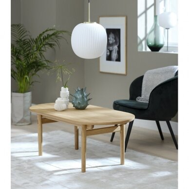 Kavos staliukas, ąžuolo masyvo/faneruotės, 45x130x70 cm 4